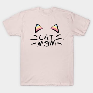 Cat Mom Kitten Mom Meow Mom T-Shirt